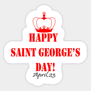 Happy George's Day Sticker
